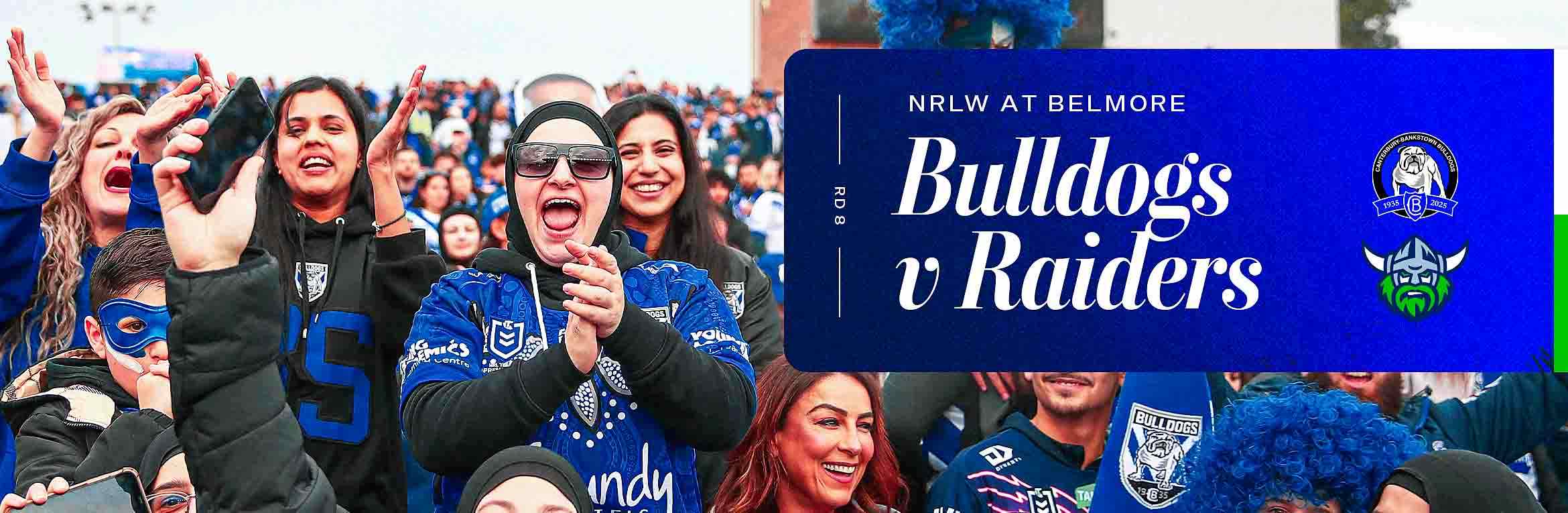 NRLW Rd 8 Bulldogs v Raiders