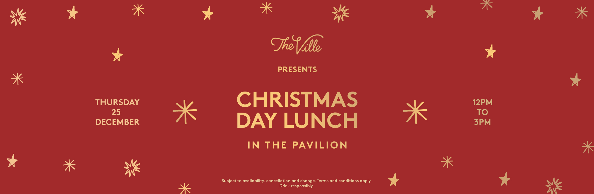 Christmas Day Lunch in The Pavilion