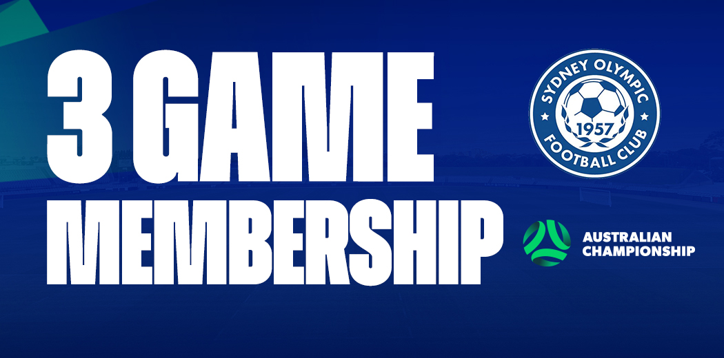 Sydney Olympic FC 3 Game Package