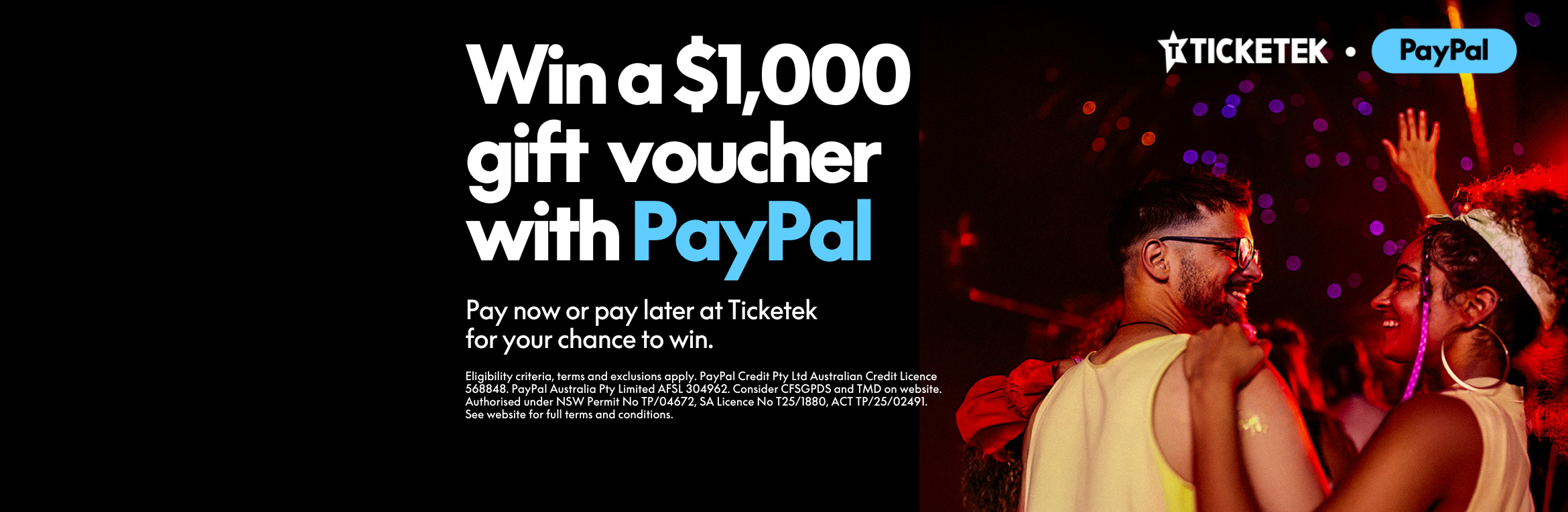 PayPal x Ticketek Gift Voucher Giveaway