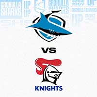 NRL Cronulla Sharks v Newcastle Knights