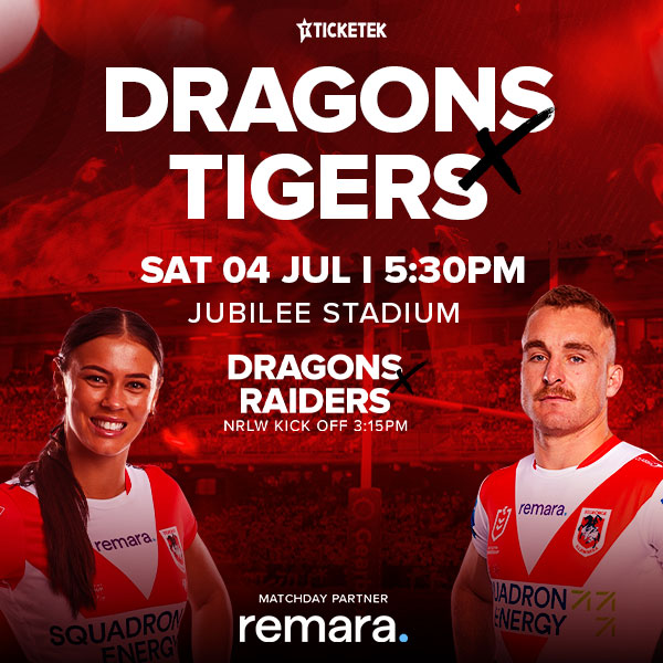 NRL Round 18: Dragons v Tigers