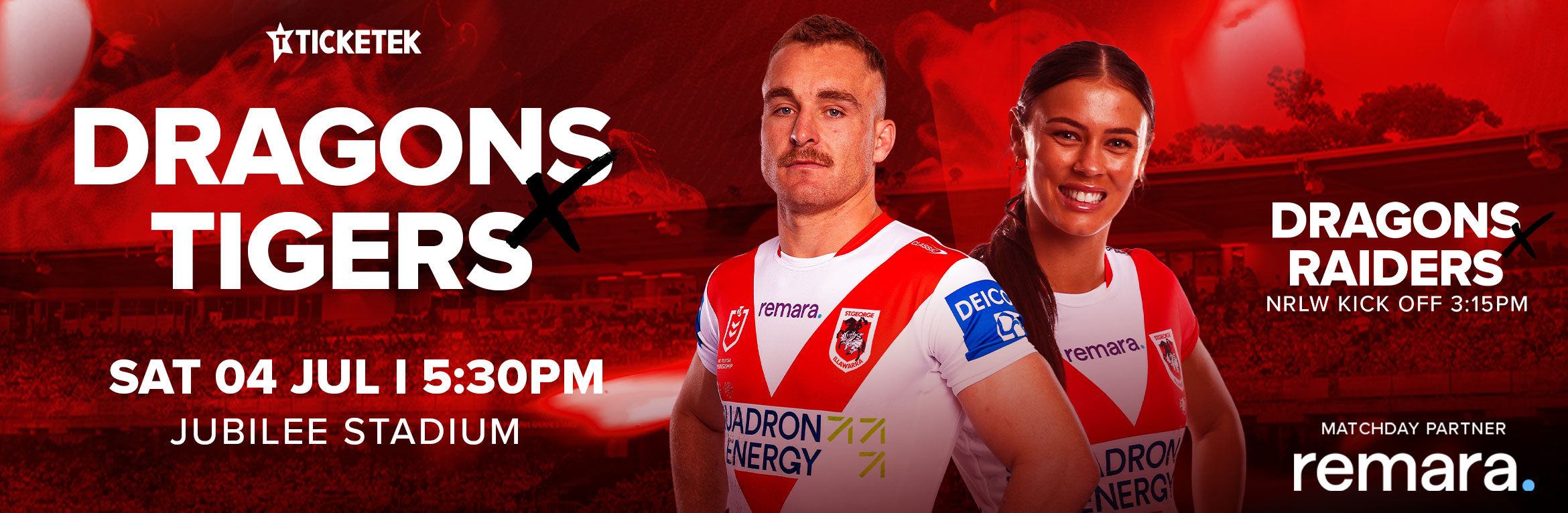 NRL Round 18: Dragons v Tigers