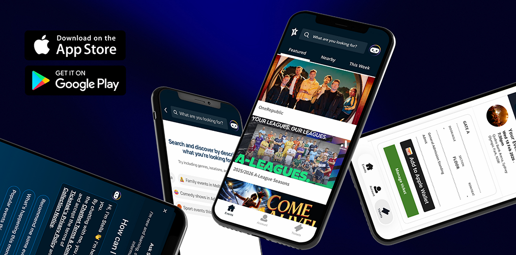 Download the Ticketek App