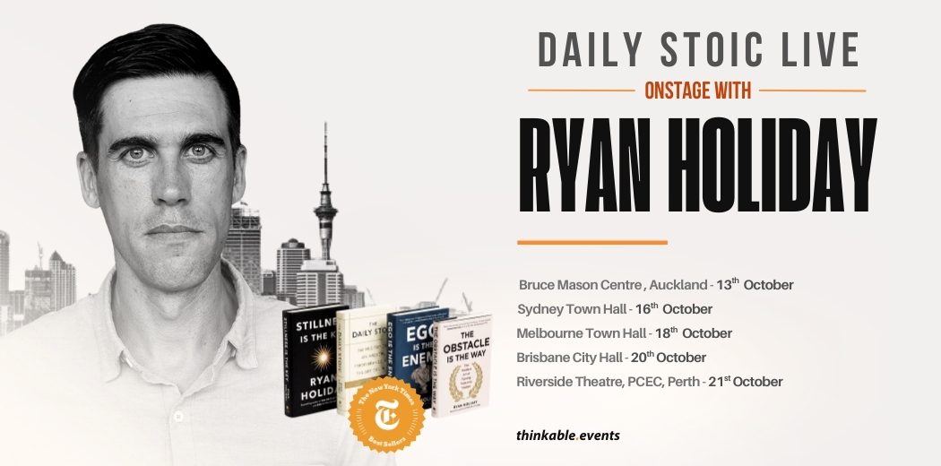 DAILY STOIC LIVE onstage with RYAN HOLIDAY