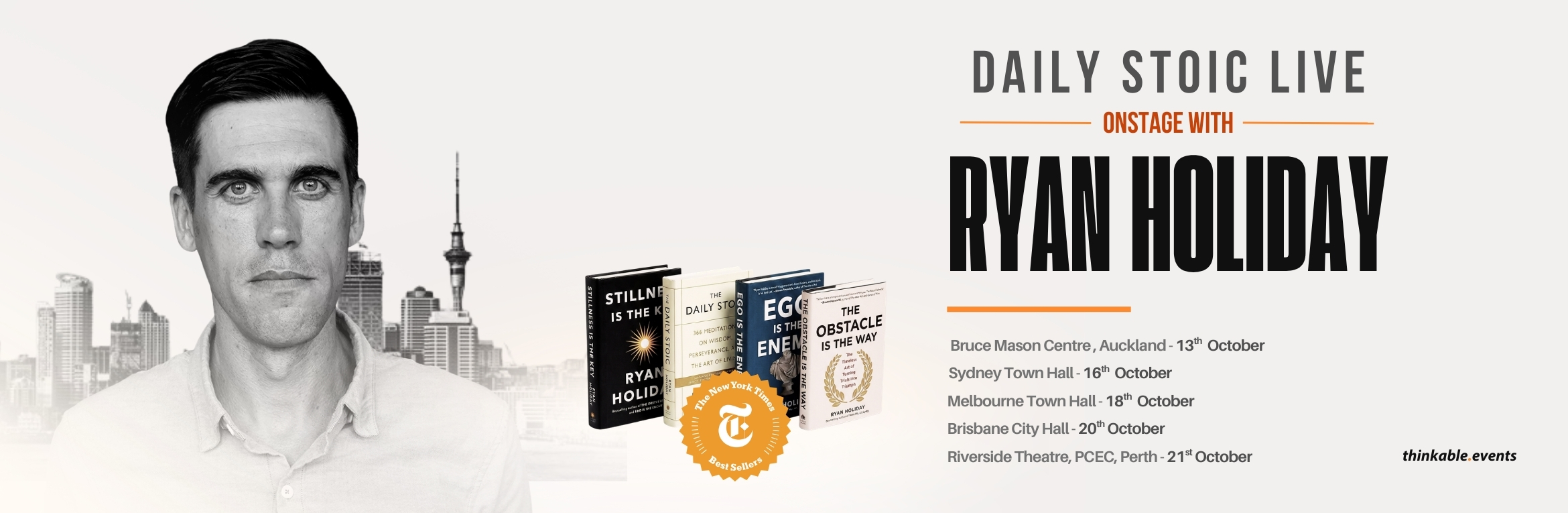 DAILY STOIC LIVE onstage with RYAN HOLIDAY