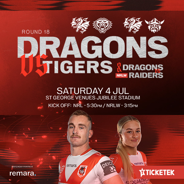 NRL Round 18: Dragons v Tigers