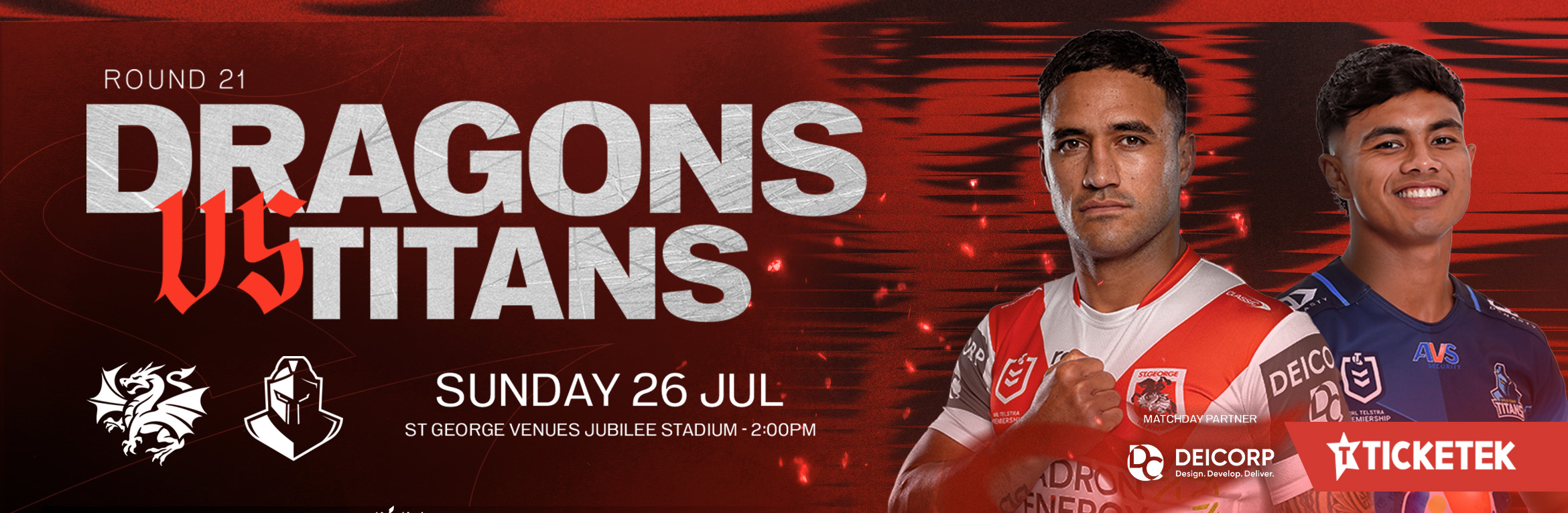 NRL Round 21: Dragons v Titans