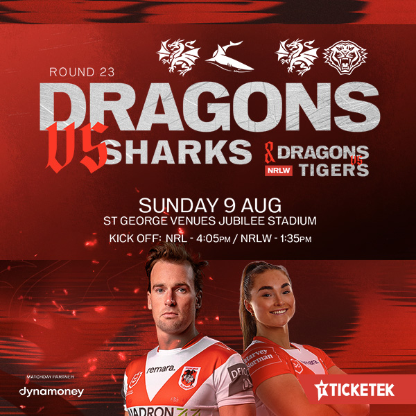 NRL Round 23: Dragons v Sharks