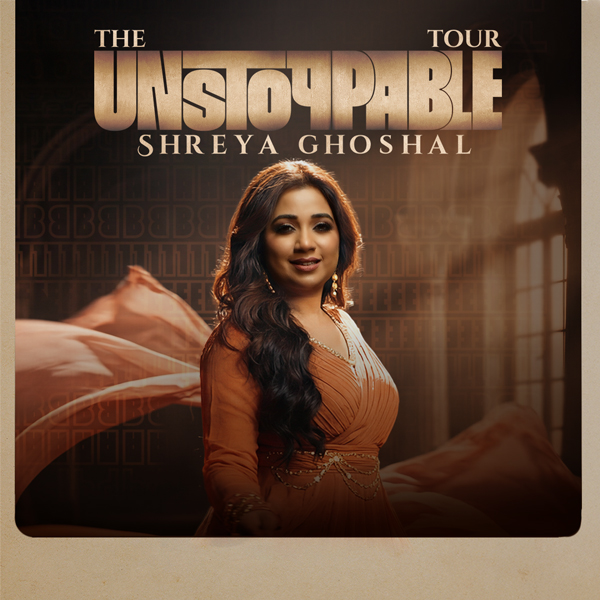 Shreya Ghoshal - The Unstoppable Tour live at RAC Arena in Perth on June 25, 2026 - Concert poster