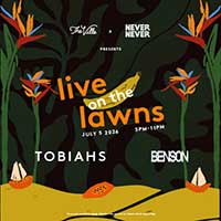 Live on the Lawns - ft. TOBIAHS + Benson live at Townsville Entertainment & Convention Centre - Concert poster