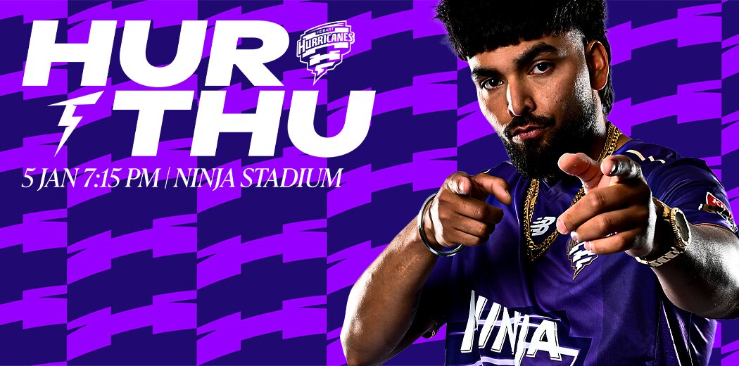 KFC BBL|16 Hobart Hurricanes v Sydney Thunder