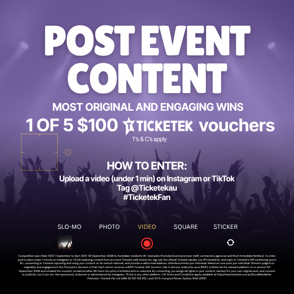 Ticketek Social Media Fan Content