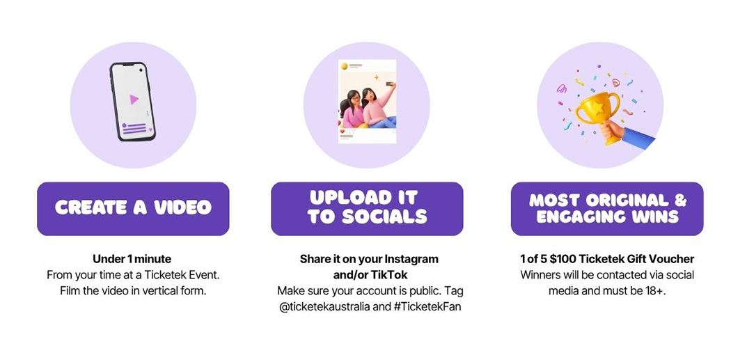 Ticketek Social Media Fan Content