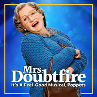 Mrs. Doubtfire - The Musical live at Canadian Club Racquet Club, AO Hilltop, Birrarung Marr - Concert poster